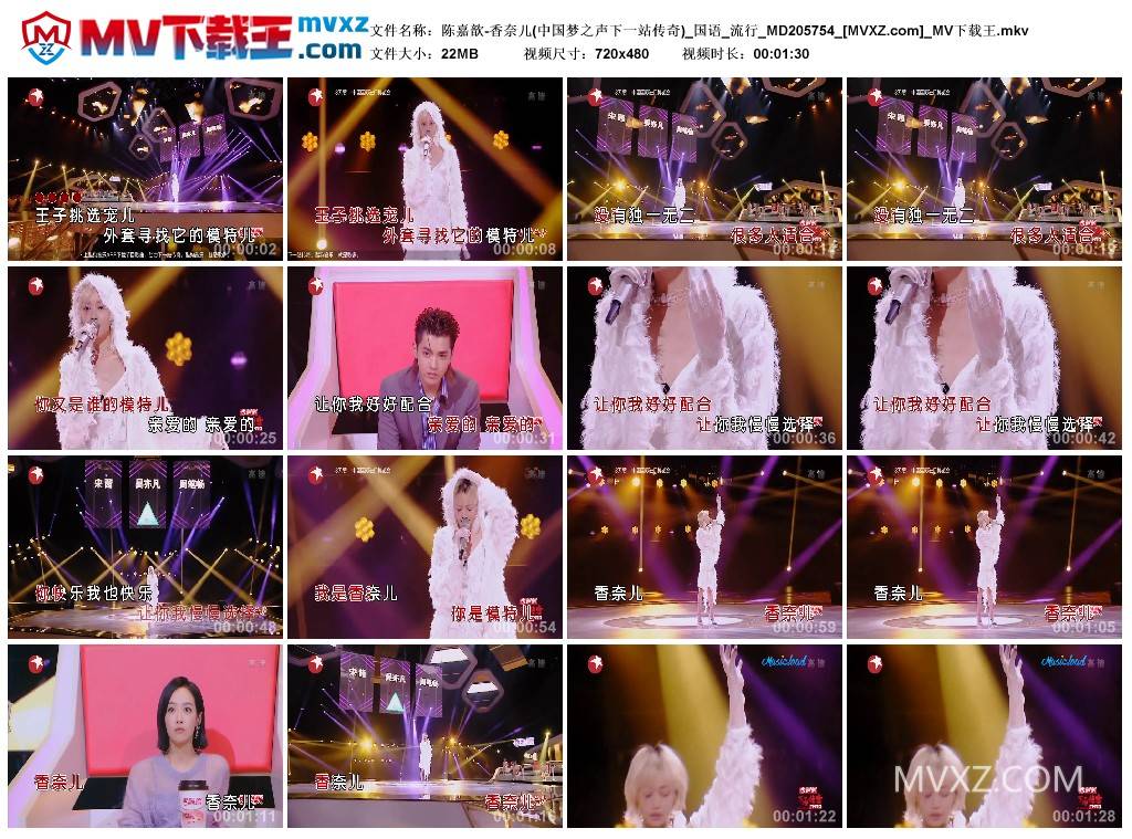 陈嘉歆-香奈儿(中国梦之声下一站传奇)_国语_流行_MD205754